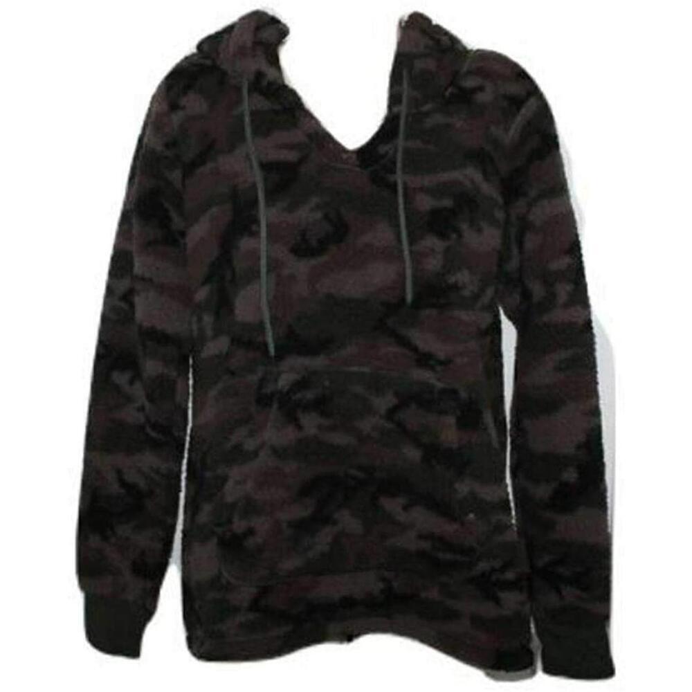 Jenni Womens Faux Sherpa Cozy Hoodie Size 2XL